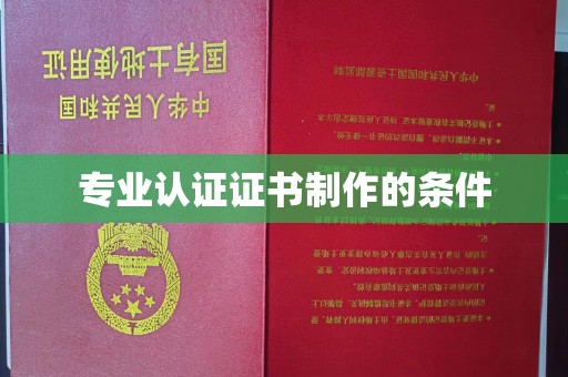 峰峰矿区专业认证证书制作的条件